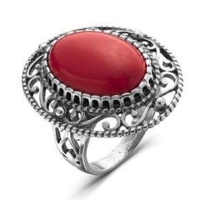 Серебряное кольцо с наносапфиром