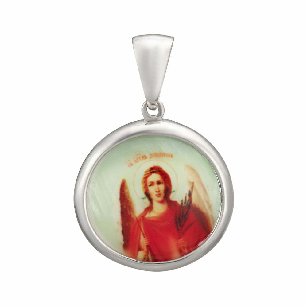 Серебряная подвеска-образок "Святой Ангел-хранитель"