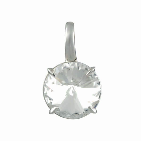 Серебряная подвеска с кристаллом swarovski