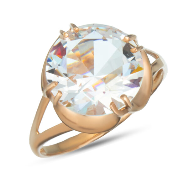 Серебряное кольцо с фианитом